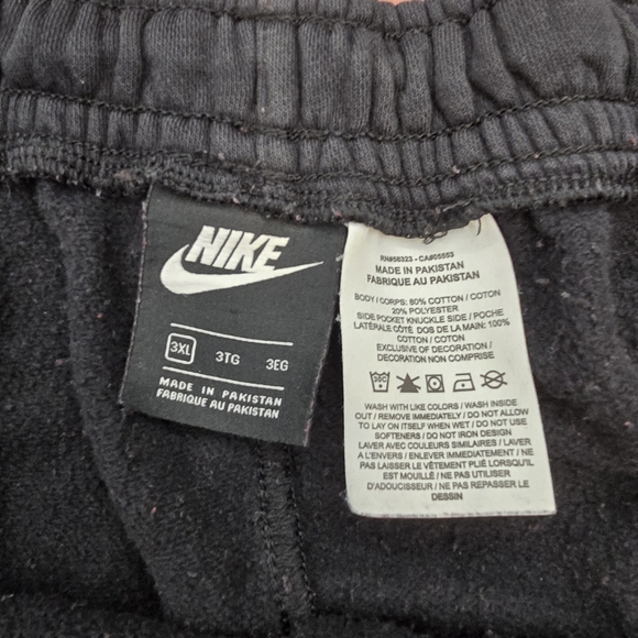 Nike Black Fleece JDI Training Shorts Size 3XL Just Do It - Picture 4 of 5